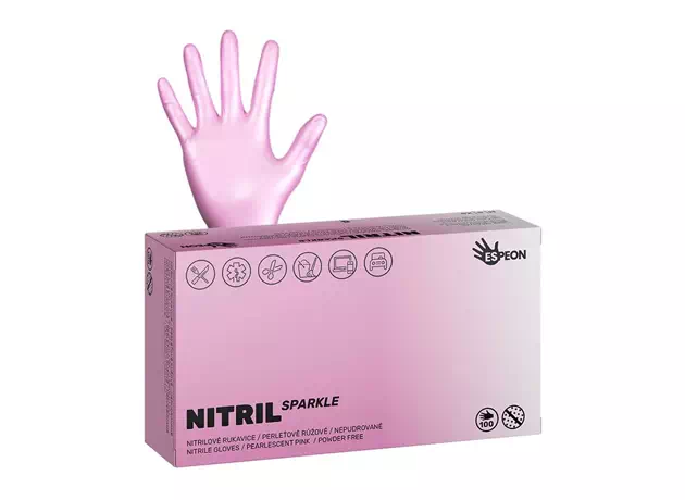 Nitrilové rukavice NITRIL SPARKLE 100ks #16838