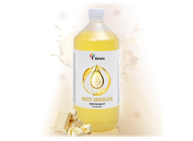 Biela čokoláda rastlinný masážny olej 1000ml #16428