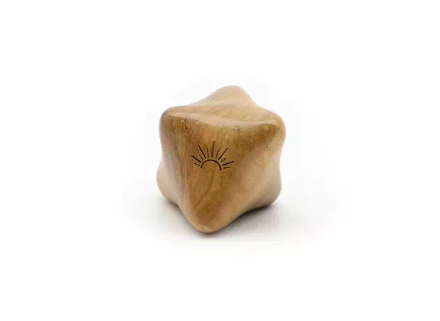 Drevená masážna kocka na trigger points #16801