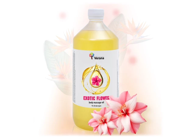 Exotické kvety rastlinný masážny olej 1000ml #16442