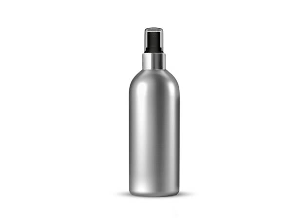 Hliníková fľaša s hliníkovým rozprašovačom 300ml #16579