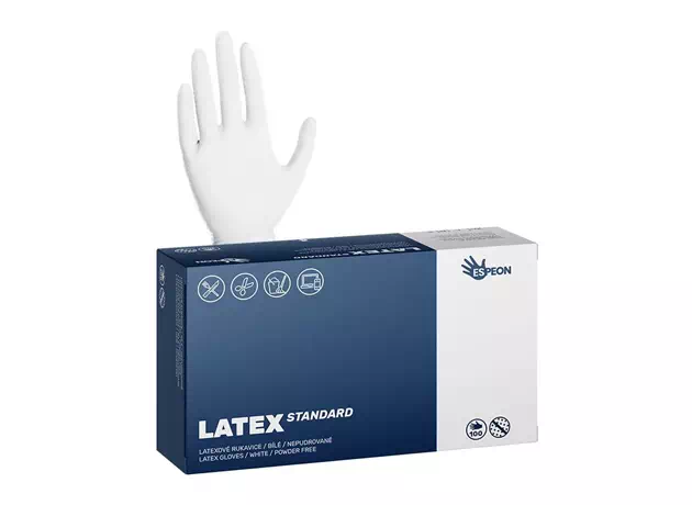 Latexové rukavice LATEX STANDARD 100ks #16842
