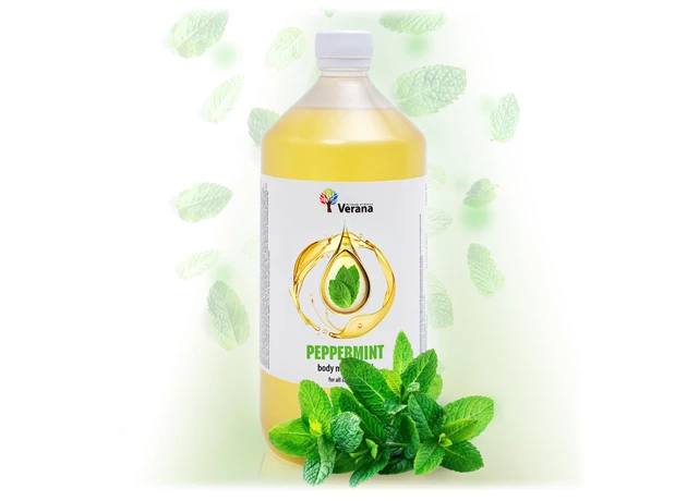 Mäta rastlinný masážny olej 1000ml #16585
