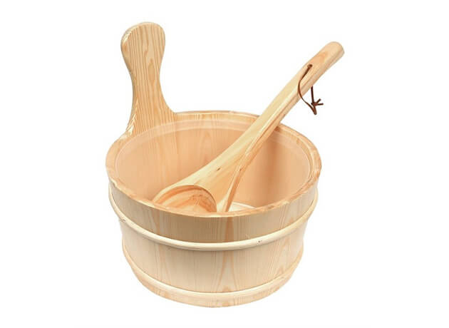 Saunové vedro s naberačkou 4l #16385