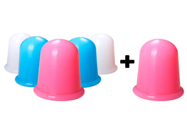 Silikónové masážne banky XL sada L #15844