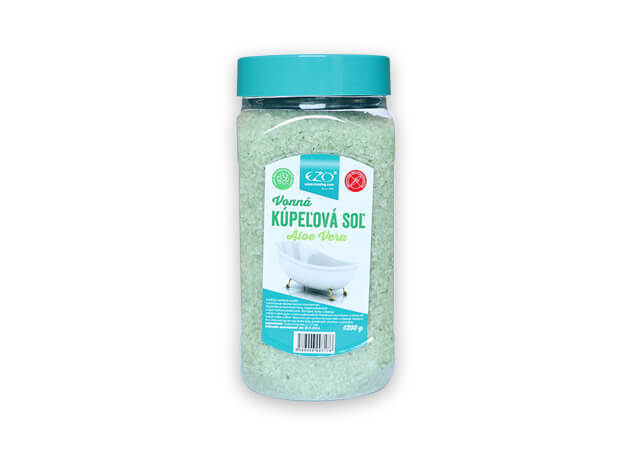 Vonná kúpeľová soľ s Aloe vera 1200g #16380